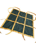 Rock Solid Heavy Duty Lifting Hoisting Net, Polyester Canvas Cargo Tray Bag For Crane And Pallet Safety, Tough As Nails Anti Tear Load Bearer Handles 1.5 To 2 Tons Without Breaking A Sweat At 150X150CM, with yellow straps.