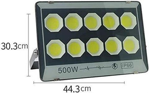 JUDYSSY Led Floodlight Led Outdoor Floodlight，500W floodlight measuring 44.3cm x 30.3cm with octagonal LED lights for outdoor use.