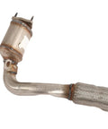 GM Catalytic Converter Kit With Exhaust Manifold Pipe 19420256 Direct Fit OE Replacement in metal, visible pipe and mesh detail