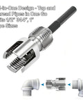 Dang this 4 in 1 Internal Pipe Wrench is a total game changer for serious DIY dudes and pros alike. Carbon steel tool fits 1/2, 3/4 inch pipes.