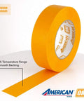 Orange Masking Tape 1.88 Inch By 60 Yard 24 Pack For Paint Jobs Auto Body And Composites Crepe Paper With Natural Rubber Adhesive