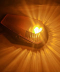 Ford F150 F250 F350 Super Duty Cab Roof Marker Lights Kit 5 Amber LED Top Clearance Marker Light Assemblies with glowing effect