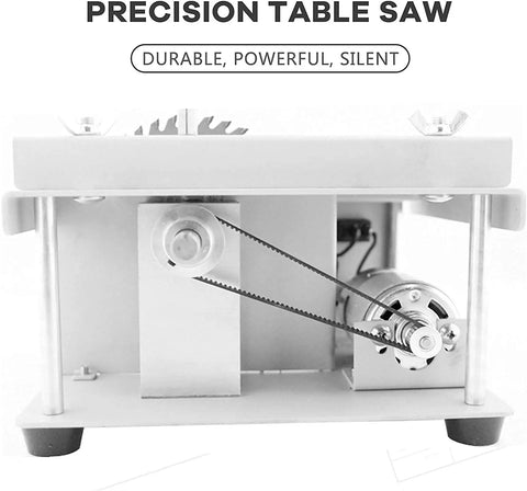 Portable Benchtop Table Saw For DIYers And Hobbyists, Mini Multifunction Woodworking Saw With Adjustable Bevel, motor detail view