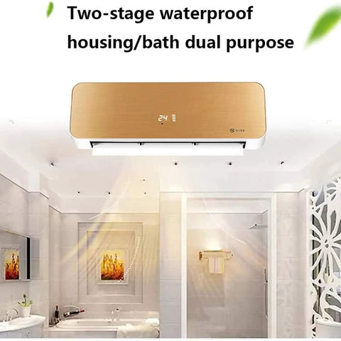 No Hassle Kickin Wall Mounted Space Heater With Remote Timing 3000 Watt Electric Radiator waterproof bathroom heater with digital display.