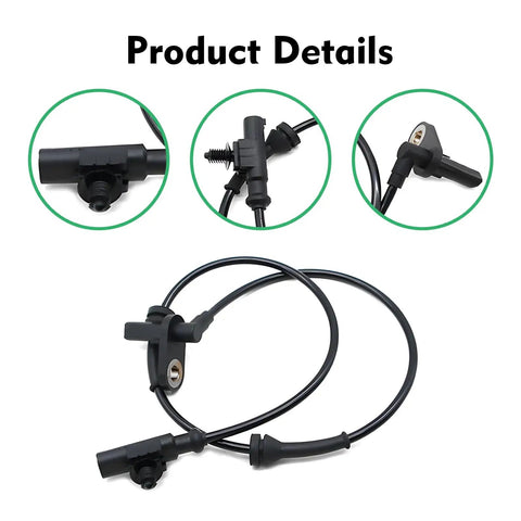 Straight Swap Rear Abs Wheel Speed Sensor Plug And Play Anti Lock Brake Sensor 3630050U2010 for Heyue models showing connectors and flexible cables.