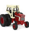 One Sixty Fourth Scale International 966 Turbo Tractor Diecast Model With Dual Wheels And FFA Logo, front angle view