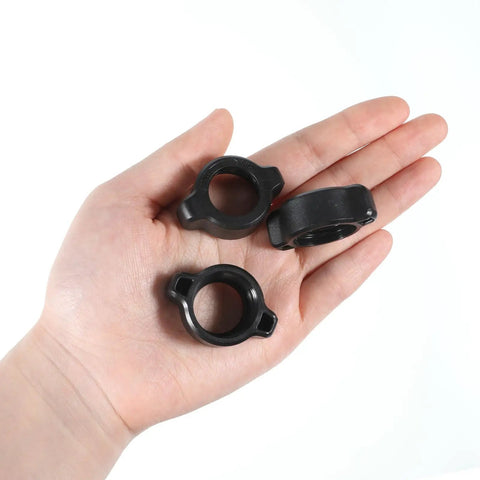 Six Pack Replacement Tightening Nuts For 17mm Ball Joint Car Mounts And Universal Rotating Holder Heads shown in hand