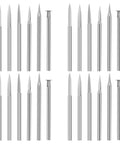 24 Piece Wood Carving Drill Bits Set For Rotary Tools Engraving Kit With 3mm Shank Pro Grade Corundum Bits on white background
