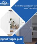 Four Pack Round Sliding Closet Door Handles With Two And A Half Inch Diameter Flush Pocket Recessed Pulls For Bypass Doors