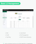 Basic L2 management features of the Industrial 8 Port Cloud Managed PoE Switch With 4 SFP Uplinks Full Gigabit PoE IEEE 802.3af And 802.3at
