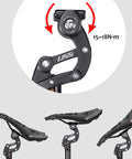 Suspension Seatpost With 4 Link Parallelogram System And Hard Or Soft Micro Adjustment for Road Gravel MTB E Bikes, side view setup