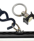 12 Pack L Track Tie Down O Rings Kit 1.5 Inch Stainless Ring in use with track fittings and cargo securement setup