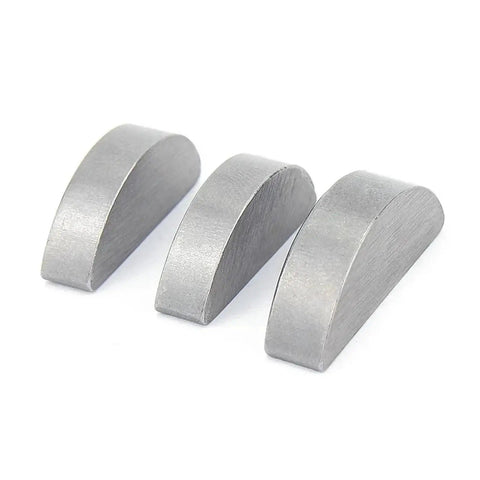 Heavy Duty Steel Woodruff Keys Set Covers M2 M2.5 M3 M4 M5 M6 M8 M10 Sizes Shaft Hub Connection Hardware close-up