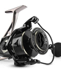 Megatron Spinning Fishing Reel Size 6000 for Freshwater and Saltwater with black rugged build and smooth cast design