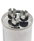 Top view of Dual Run Capacitor 70 Plus 5 MFD 370V 440V CBB65B for Condenser and Air Conditioner AC Unit