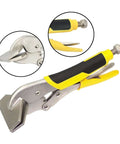 Locking Sheet Metal Clamp Duckbill Pliers 9.72 Inch High Carbon Steel Adjustable Opening Up To 2.76 Inches Welding Tool