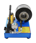 Heavy Duty Hydraulic Hose Crimping Tool Kit With Eight Precision Dies Manual Handheld High Pressure Crimper Machine For Automotive Repairs, front view showing gauge and hydraulic components.