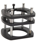 Heavy Duty Router Lift Table With Four Jaw Clamp Aluminum Alloy Base, showing adjustable clamp design for woodworking projects.