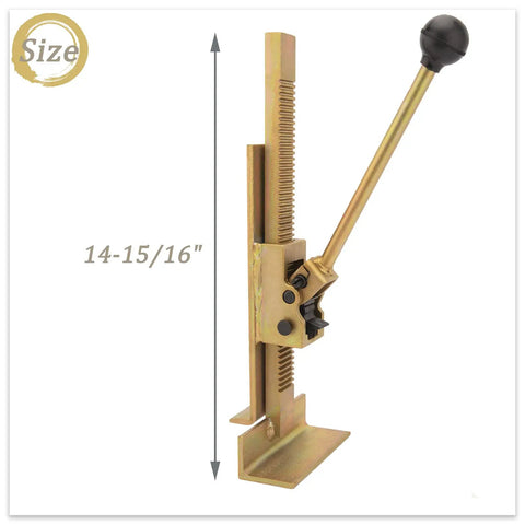 Flooring Jack For Hardwood Floors Pro Grade Positioning Tool DIY Friendly Heavy Duty Steel Build with 14-15/16 inch height