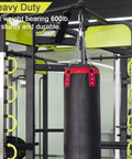 Heavy duty gym setup with hanging punching bag using Beefy Heavy Duty Stainless Steel Carabiner Clips 3.15 Inch 600 Lb Load Capacity