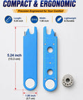 Four In One Needle Threader With Magnetic Back Magnifying Glass Ruler And Insert Guide For Hand Sewing And Quilting tool
