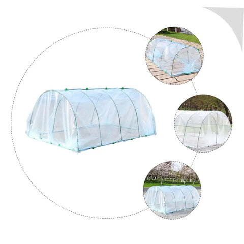 Greenhouse Support Bracket And Plant Cover Kit For Raised Beds All Season Rainproof Frost Shield Outdoor Indoor Garden Accessory Durable Plastic Material Easy DIY Setup Options
