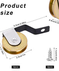 4 Pack Sliding Screen Door Rollers Replacement With 1 Inch Heavy Duty Tension Springs And Concave Steel Ball Bearings Fits Top And Bottom Wheels For B638 B687 B639 B756 Doors Includes Mounting Screws