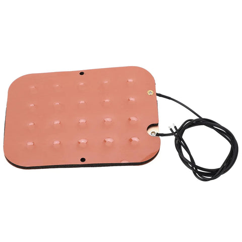 Seat Belt Warning Sensor Pad 50V Thin Film Pressure Sensor for Cars, High Accuracy ABS Force Sensor, Auto Interior Belt Reminder Pad with Single Resistor Design for Reliable Passenger Safety. Brown rectangular pad with cable