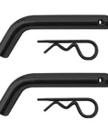 Beefed-Up Heavy Duty Trailer Hitch Pin And Clip With Grooved Head, 5/8 Inch Diameter Fits 2 Inch Or 2-1/2 Inch Receivers, Black, 2-Pack