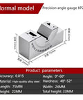 Precision 90 Degree V Block With Adjustable Vice Grip Clamp For CNC Milling Machine Works Perfectly For Angles Up To 60 Degrees And Holds Heavy Parts Secure During Bevel Cutting Without Needing Shims Ever Again, shown with dimensions.
