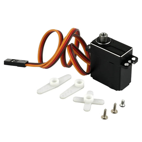 Killer 11Kg Digital Servo With Coreless Motor And Metal Gears For Rc Rides, includes servo, two arms, screws and wire.