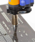 N3 Series 2.3mm Desoldering Nozzle For FM-2024 Desoldering Tool With Built In Heater in action on circuit board