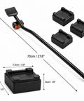 Heavy Duty Furniture Mover Dollies With 400Lb Load Capacity Per Dolly, set of 4 dollies and moving handle on white background.
