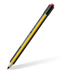 No Plug Needed Jumbo Digital Stylus Pen With Eraser For Touchscreens Hella Comfortable Triangular Grip Super Smooth Writing For Tablets EMR Devices Kindle Scribe Samsung Galaxy Tab And More Included Replacement Nibs Tool against a white background.