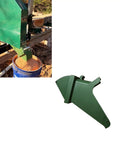 Heavy Duty Dust Collector For Woodland Mills Hm130 Max Sawmill with direct downward discharge chute for sawdust cleanup.