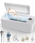 50KHz Ultrasonic Jewelry Cleaner Pro Machine With Three Timer Modes cleaning eyeglasses, jewelry, watches in stainless steel tank