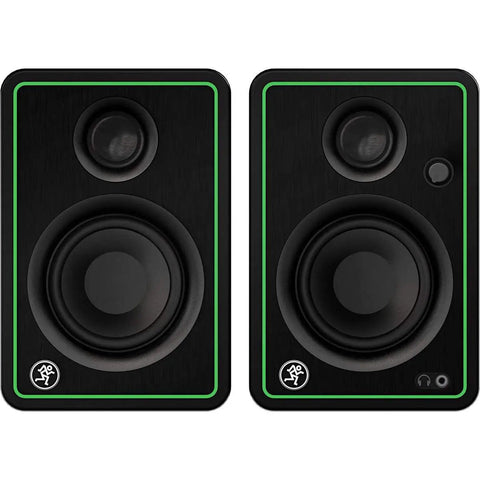 CR X Series 3.5 Inch Multimedia Studio Monitors Pair With Front Facing Headphone Jack Flexible Inputs Including Quarter Inch