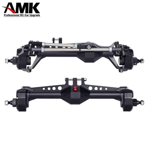 F10 Portal Axles For 1/10 RC Crawler Upgrades With CNC Machined High Strength Steel Gears, Aluminum Housings, Stainless Driveshafts, And Hard Steel Gears, Compatible With VS4-10 Phoenix LCG Chassis