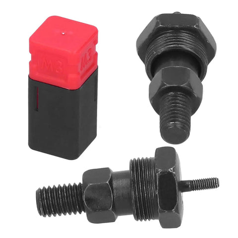 Genuine Alloy Steel Hand Rivet Tool Set Spare Parts Kit With Mandrel And Nose Piece Head Tips For M3 Manual Nut Rivet Guns Including Rivnuts And Nutserts Accessories That Are Totally Awesome, M3 alloy steel mandrel tips