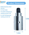 Liquid Level Float Switch With Self-Weighting, No Bracket Install, SS304, 3.39in height, 1.44in diameter, 7.6 ft cable