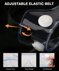 Close-up of anti fog safety goggles with adjustable elastic strap and vent details, part of two pack protective lab goggles.