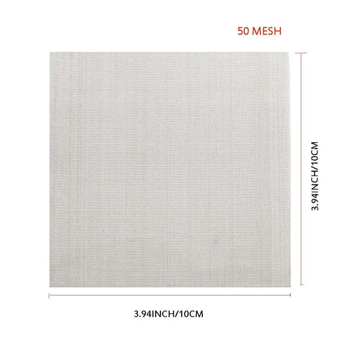 Stainless Steel 50 Mesh Micron True Filtration Screen 3.94 X 3.94 Inch Fine Wire Filter Pack Of 3, 304 stainless steel mesh screen
