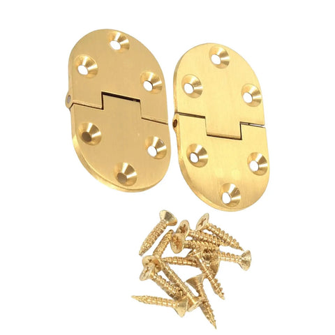 Two Pack Brass Butlers Tray Hinges With Round Corners And Screws Built Tough For Furniture Upgrades Easy Install For Cabinets Desks Tables And Home Decor