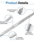 Top Shelf High Speed Steel Hand Tap Set Featuring Taper Plug And Bottoming Styles For Size Four To Forty Eight Unf Threads and detailed features.