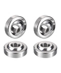 HiPicco GE4C radial spherical plain bearings, set of 4, metal, 4 mm ID x 12 mm OD x 5 mm wide