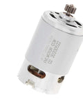 Heavy Duty Rs550 DC Motor With 11 Tooth Gearbox Delivering 19500 RPM At 10.8V showcasing robust construction for cordless tools.