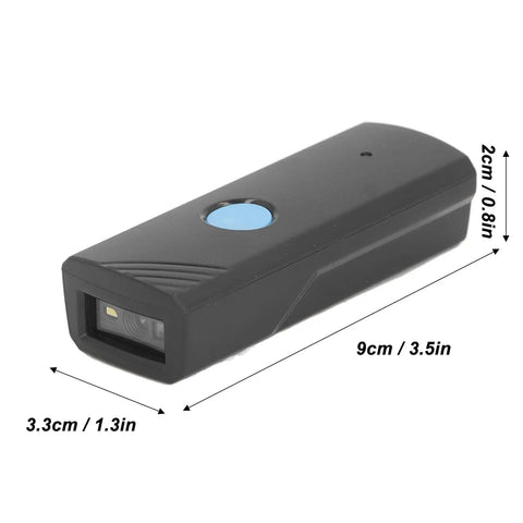 Compact Versatile Wireless Barcode Scanner With USB And Bluetooth Modes For 1D And 2D Barcodes Works With Tablet Phone PC And Laptop