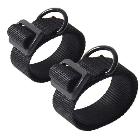Heavy Duty Adjustable Rifle Sling 1.25 Inch Nylon Strap With D Ring Loop For Hunting 2 Pack Tactical Gun Sling Easy Quick Setup No Tools Required For Fast Deploy, showing D-ring and buckle detail