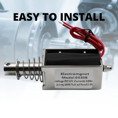 12V Push Pull Solenoid Actuator 6N Open Frame Electromagnet With 10mm Stroke for DIY Projects and Automatic Switch Control