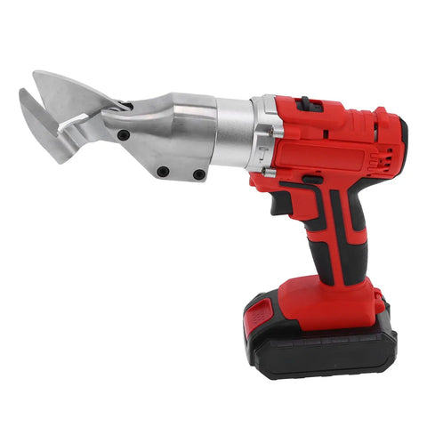 Cordless Electric Metal Shear Cutter With 15000mAh Battery, Lightweight Iron Sheet Cutting Tool With LED Light shown.